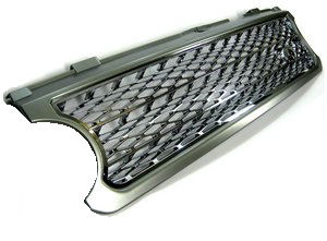 Grey(frame) / Chrome(mesh) Supercharged Grille Kit ( Non Genuine - Click Image to Close